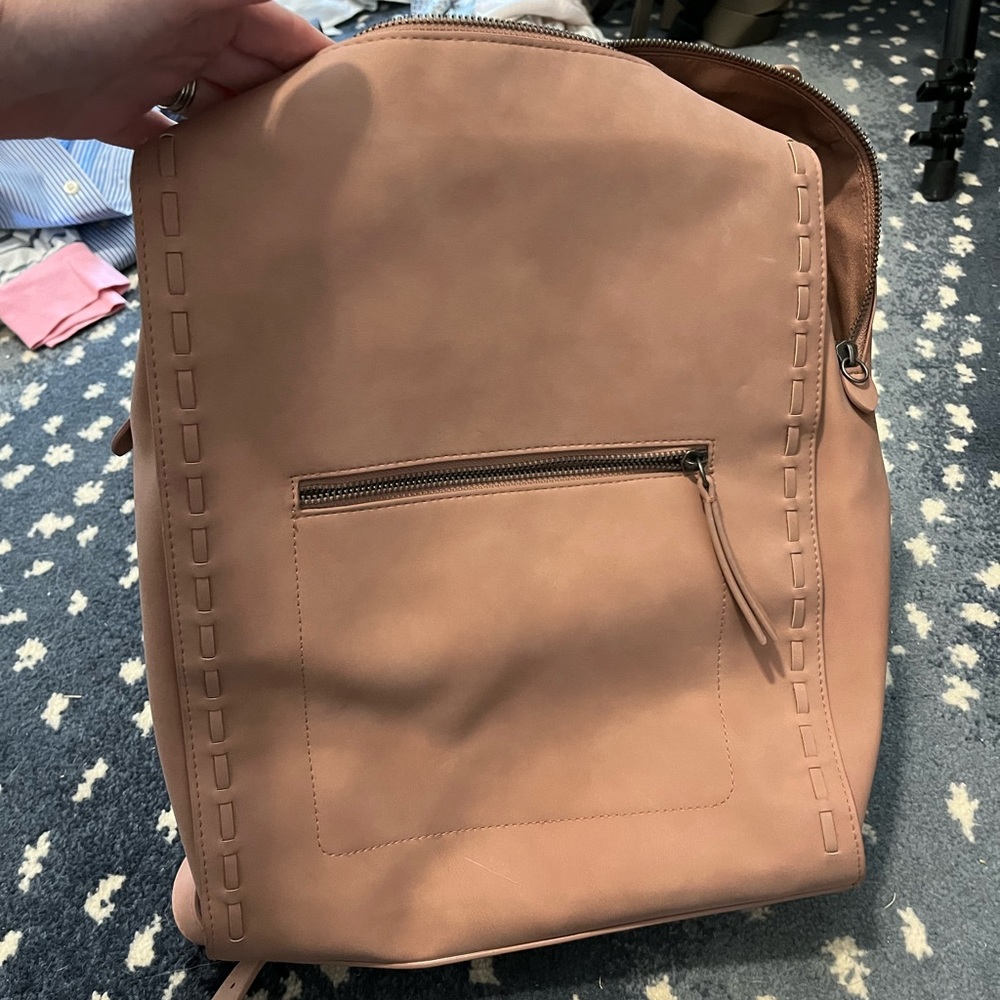 Blush backpack, almost brand new!